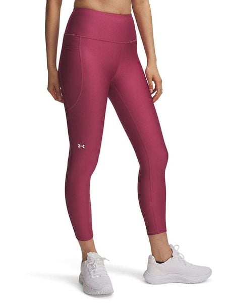 Under Armour Legginsy sportowe "Tech Hi" w kolorze różowym rozmiar: S. Różowe legginsy Under Armour, s, bez wzorów, z materiału, outdoorowe. Za 136.45 zł.