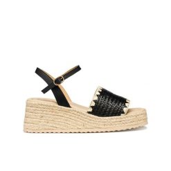 Damskie sandały na koturnie Geox Alemeria. Czarne sandały Converse, bez wzorów, z gumy, eleganckie, bez obcasa, na koturnie, bez zapięcia. Za 332.00 zł.