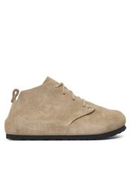 Birkenstock Trzewiki Dundee 1032850 Beżowy. Brązowe botki Birkenstock, bez wzorów, ze skóry, bez obcasa, na płaskiej podeszwie, bez zapięcia. Za 849.99 zł.