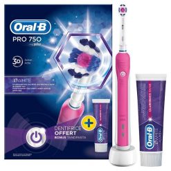 Szczoteczka elektryczna Braun Oral-B D16.513.UX (PRO 750) Pink + pasta 75ml. Szczoteczki elektryczne i soniczne marki PROFICARE. Za 123.58 zł.