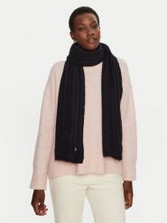 Tommy Hilfiger Szalik Timeless AW0AW16990 Granatowy. Niebieskie szaliki i kominy Tommy Hilfiger, bez wzorów, z materiału. Za 399.99 zł.