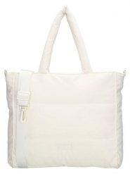 Beagles Shopper bag "Calvia" w kolorze kremowym - 36 x 32 x 12 cm rozmiar: onesize. Brązowe shopper bag Beagles, bez wzorów, z materiału, na ramię, bez dodatków. Za 86.99 zł.