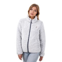 Polar damski AULP CAIRO termiczny miękki rozpinany z kieszeniami. Niebieskie bluzy z polaru Aulp, bez wzorów, z polaru, trekkingowe. W wyprzedaży za 179.99 zł.