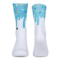 Skarpety sportowe Elitex Training Blue Glazed. Niebieskie skarpetki ELITEX TRAINING, bez wzorów, z elastanu. Za 67.99 zł.