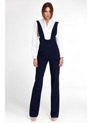 Nife Kombinezon w kolorze granatowym rozmiar: 44. Niebieskie kombinezony Nife, bez wzorów, z tkaniny, bez kołnierzyka, bez ramiączek. Za 166.10 zł.