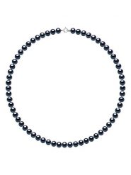 Pearline Naszyjnik perłowy w kolorze tahiti - dł. 42 cm rozmiar: onesize. Niebieskie naszyjniki Pearline, z materiału, z perłą, złote. Za 556.99 zł.