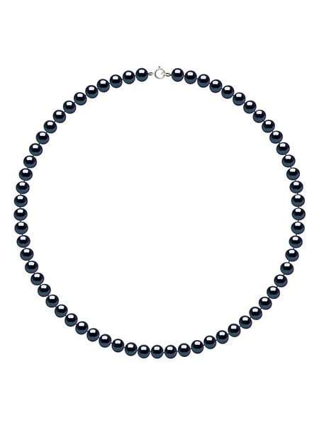 Pearline Naszyjnik perłowy w kolorze tahiti - dł. 42 cm rozmiar: onesize. Niebieskie naszyjniki Pearline, z materiału, z perłą, złote. Za 556.99 zł.