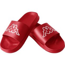 Klapki basenowe Kappa Krus. Niebieskie klapki Kappa, bez wzorów, sportowe, bez obcasa, bez zapięcia. W wyprzedaży za 51.00 zł.