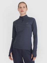 4F Koszulka funkcyjna w kolorze antracytowym rozmiar: M. Czarne t-shirty sportowe 4f, m, bez wzorów, bez ramiączek, outdoorowe. Za 100.28 zł.