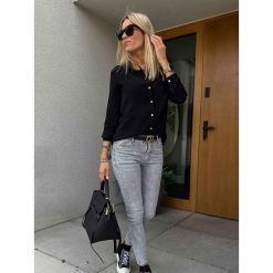 Koszula Royal Black. Czarne koszule ClothStore, l, bez wzorów, z jeansu, bez kołnierzyka, bez ramiączek. Za 149.00 zł.