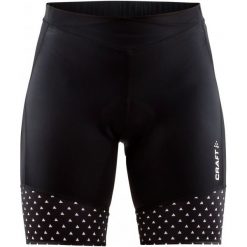 Craft Spodenki Rowerowe Damskie Velo Shorts, Czarny Z Wzorem M. Czarne szorty sportowe Craft, z materiału. W wyprzedaży za 209.00 zł.