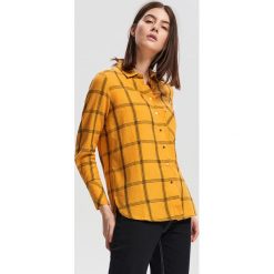 Luźna koszula w kratę - Żółty. Koszule Reserved. W wyprzedaży za 29.99 zł.