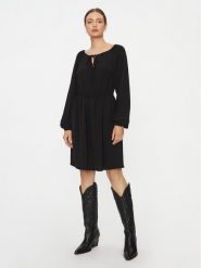 Vero Moda Sukienka codzienna 10302545 Czarny Regular Fit. Czarne sukienki Vero Moda, na co dzień, xs, bez wzorów, z syntetyku, bez kołnierzyka, bez ramiączek, proste. Za 99.99 zł.