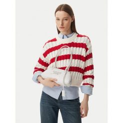 Torebka Tommy Jeans. Białe torebki klasyczne Tommy Jeans, bez wzorów, z jeansu, klasyczne, bez dodatków. Za 449.99 zł.