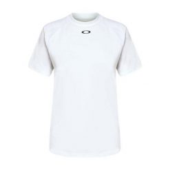 Oakley Koszulka Tech Mock Foa500573-100. Białe t-shirty sportowe Oakley, s, bez wzorów, ze skóry, bez ramiączek, na golfa. Za 125.99 zł.