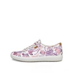 Buty sportowe damskie Ecco Soft 7. Białe buty treningowe ECCO, bez wzorów, bez zapięcia. Za 492.00 zł.