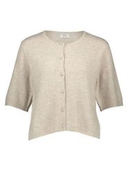 JDY Kardigan "Rue Life" w kolorze beżowym rozmiar: XS. Brązowe swetry JDY, xs, bez wzorów, bez ramiączek. Za 61.75 zł.