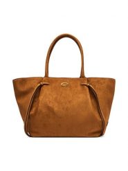 Guess Torebka Allegra HWSG22 37230 Brązowy jasny. Brązowe shopper bag Guess, z aplikacjami, z materiału, bez dodatków. Za 674.99 zł.