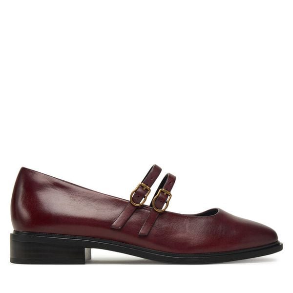 Baleriny Tamaris. Czerwone baleriny Tamaris, bez wzorów, bez obcasa, bez zapięcia. Za 309.99 zł.