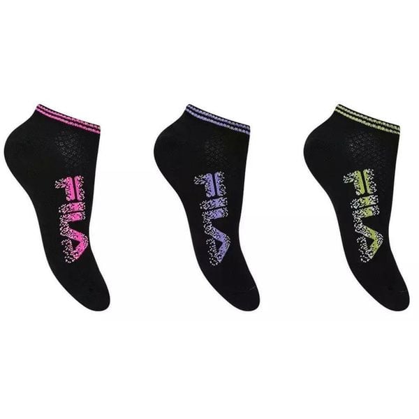 Fila 3-pack stopki no-show czarne 39-42. Czarne skarpetki Fila, bez wzorów. Za 136.99 zł.