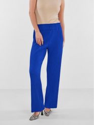 YAS Spodnie materiałowe 26028051 Niebieski Regular Fit. Niebieskie spodnie materiałowe YAS, bez wzorów, z materiału. Za 279.99 zł.