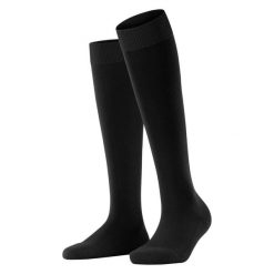 Skarpetki do kolan damskie Falke ClimaWool. Niebieskie skarpetki Falke, bez wzorów, z lyocellu. Za 149.00 zł.