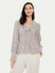 Karen by Simonsen Bluzka Nova 10104867 Srebrny Regular Fit. Szare bluzki Karen by Simonsen, bez wzorów, z syntetyku, bez kołnierzyka, bez ramiączek. Za 629.99 zł.