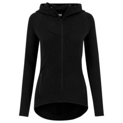 Bluza damska z kapturem Urban Classic athletic interlo zip. Czarne bluzy z kapturem Urban Classics, bez wzorów, z dresówki, z kapturem. Za 244.50 zł.