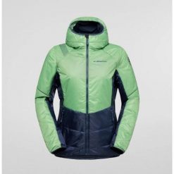 Kurtka ocieplana damska La Sportiva Mythic Primaloft Jacket. Zielone kurtki La Sportiva, bez wzorów, sportowe, bez kaptura. Za 960.69 zł.