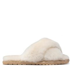 Kapcie EMU Australia. Brązowe kapcie Emu Australia, bez wzorów. Za 189.99 zł.