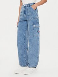 Tommy Jeans Jeansy Claire DW0DW18176 Niebieski Wide Leg. Niebieskie jeansy Tommy Jeans, bez wzorów, z bawełny. Za 339.99 zł.
