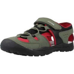 Sandały GEOX J VANIETT B Zielony. Zielone sandały Geox, bez wzorów, z syntetyku, bez obcasa, bez zapięcia. Za 159.99 zł.