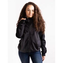 Damska kurtka softshell bez izolacji stretch Basic, czarny. Czarne kurtki przejściowe sportowe UNUO, na jesień, xl, bez wzorów, z softshellu, bez kaptura, trekkingowe. W wyprzedaży za 224.34 zł.