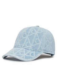 Calvin Klein Czapka z daszkiem Aop Jacquard Denim Bb Cap LV04F5069G Niebieski. Niebieskie czapki z daszkiem Calvin Klein, bez wzorów, z bawełny. Za 209.99 zł.