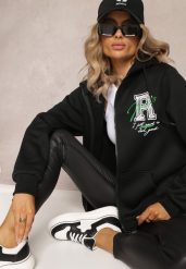 Czarna Bluza z Kapturem i Polarem Sewan. Czarne bluzy Renee, l, z aplikacjami, z polaru, bez ramiączek, z kapturem. W wyprzedaży za 71.99 zł.