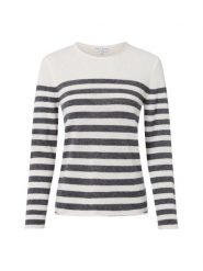 Marie Lund sweter z czystego kaszmiru Kobiety Kaszmir szary|biały, XS. Białe swetry Marie Lund, xs, bez wzorów, z kaszmiru, bez ramiączek. Za 399.95 zł.