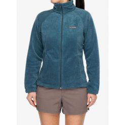 Bluza rozpinana damska Columbia Benton Springs FZ. Niebieskie bluzy Columbia, bez wzorów, sportowe, bez ramiączek, bez kaptura. Za 208.99 zł.