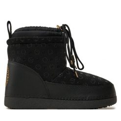 Śniegowce Pollini. Czarne śniegowce Pollini, bez wzorów, bez zapięcia. Za 759.99 zł.