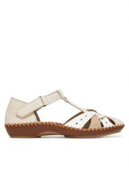 Rieker Sandały CEO-M1655-61 Beżowy. Brązowe sandały Rieker, bez wzorów, z syntetyku, bez obcasa, na płaskiej podeszwie, bez zapięcia. Za 339.99 zł.