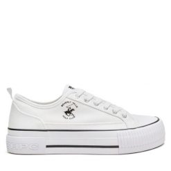 Trampki Beverly Hills Polo Club. Białe trampki Beverly Hills Polo Club, bez wzorów, bez zapięcia. Za 149.99 zł.