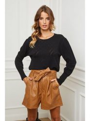 So Cachemire Sweter "Dolly" w kolorze czarnym rozmiar: XL. Czarne swetry So Cachemire, xl, bez wzorów, z kaszmiru, bez ramiączek. Za 227.31 zł.