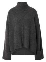 LeGer Sweter "Rafaela" w kolorze szarym rozmiar: 42. Szare swetry LeGer, bez wzorów, prążkowane, bez ramiączek. Za 144.95 zł.