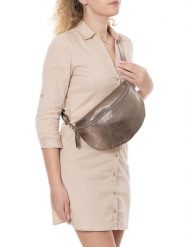 Lia Biassoni Skórzana saszetka "Scaffaiolo" w kolorze beżowym - 31 x 20 x 1 cm rozmiar: onesize. Brązowe nerki i saszetki Lia Biassoni, bez wzorów, z materiału, sportowe, bez dodatków. Za 173.99 zł.