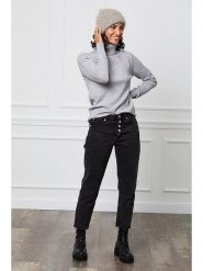 Soft Cashmere Golf w kolorze szarym rozmiar: 38/40. Szare swetry Soft Cashmere, bez wzorów, z kaszmiru, klasyczne, bez ramiączek. Za 83.22 zł.