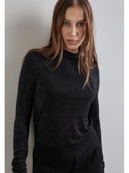Street One Sweter w kolorze czarnym rozmiar: 34. Czarne swetry Street One, s, bez wzorów, z wiskozy, klasyczne, bez ramiączek. Za 61.60 zł.