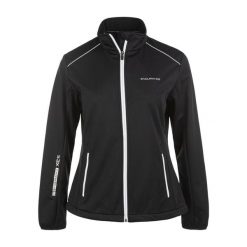Kurtka do narciarstwa biegowego damska Endurance Zora XCS. Czarne kurtki przejściowe sportowe Endurance, bez wzorów, z softshellu, bez kaptura, narciarskie. Za 299.99 zł.