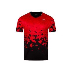 Koszulka VICTOR T-53101. Czerwone t-shirty sportowe Victor, xl, bez wzorów, z materiału, bez ramiączek, na fitness i siłownię. Za 129.99 zł.