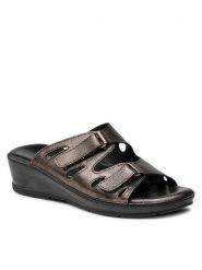 Go Soft Klapki WI16-SHEENA-04 Brązowy. Brązowe klapki GO SOFT, bez wzorów, ze skóry, bez obcasa, bez zapięcia. Za 169.99 zł.