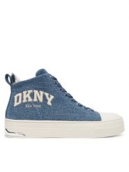 DKNY Trampki Yaser K3566923 Granatowy. Niebieskie trampki DKNY, bez wzorów, z materiału, bez zapięcia. Za 379.99 zł.