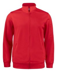 Clique Basic Active kardigan z zamkiem z pełnej tkaniny – red. Czerwone swetry CLIQUE, s, bez wzorów, z tkaniny, bez ramiączek. Za 200.16 zł.